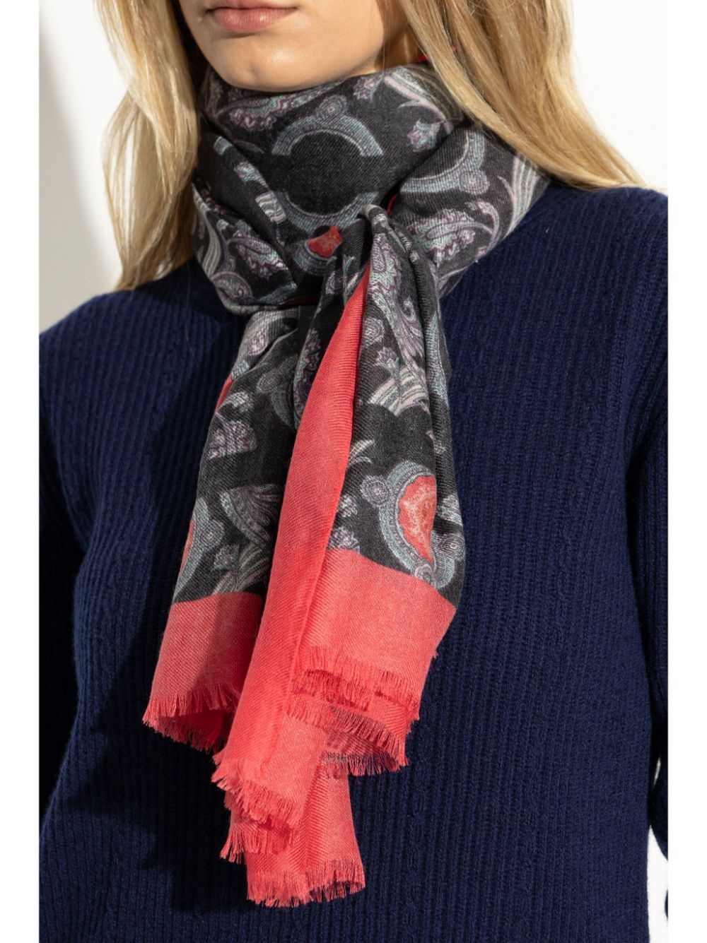 paisley-print scarf - 2