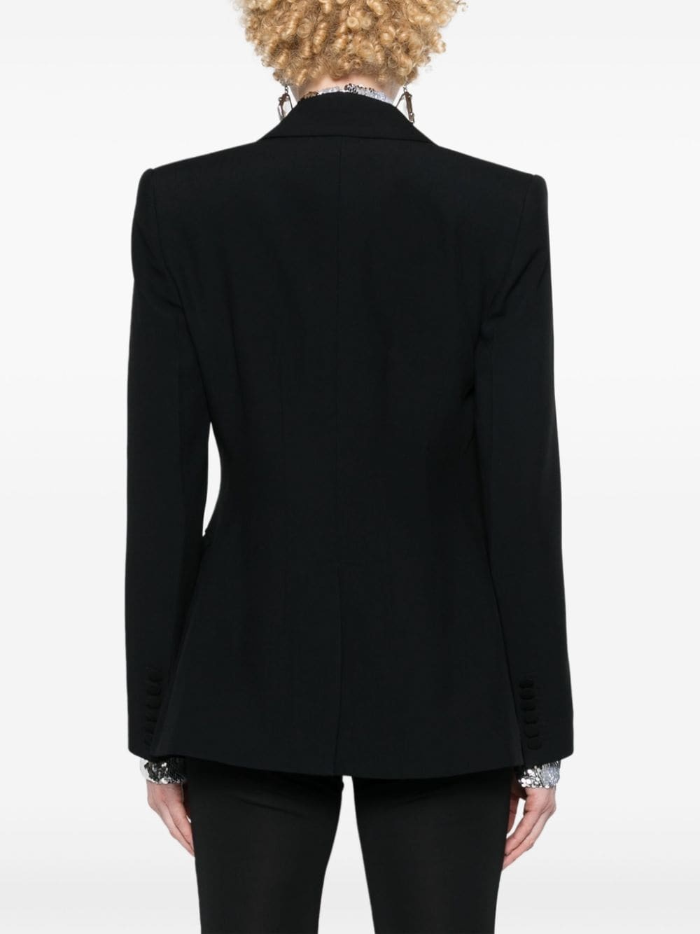 wide-lapels single-breasted blazer - 4