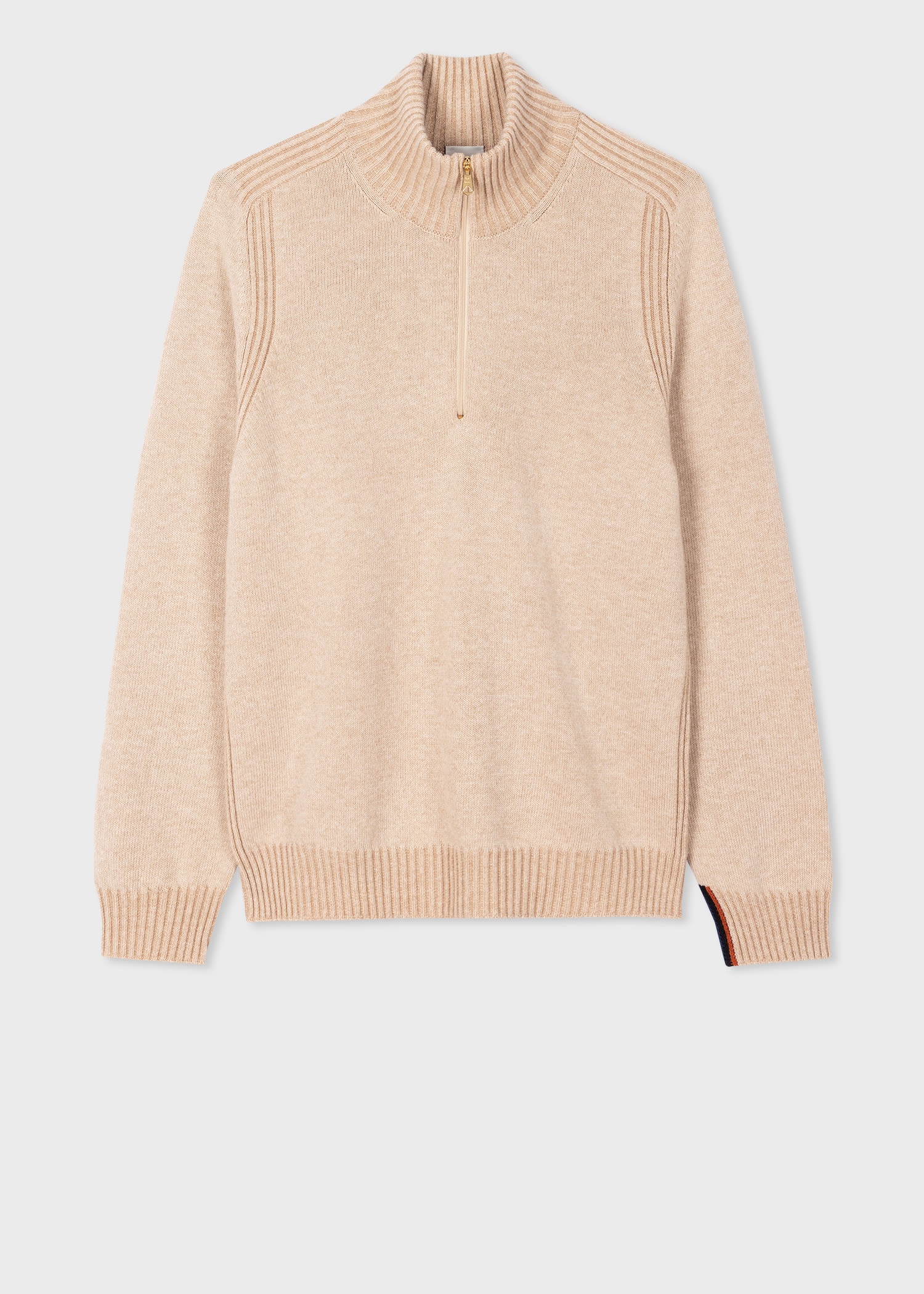 Lambswool Half-Zip Sweater - 1