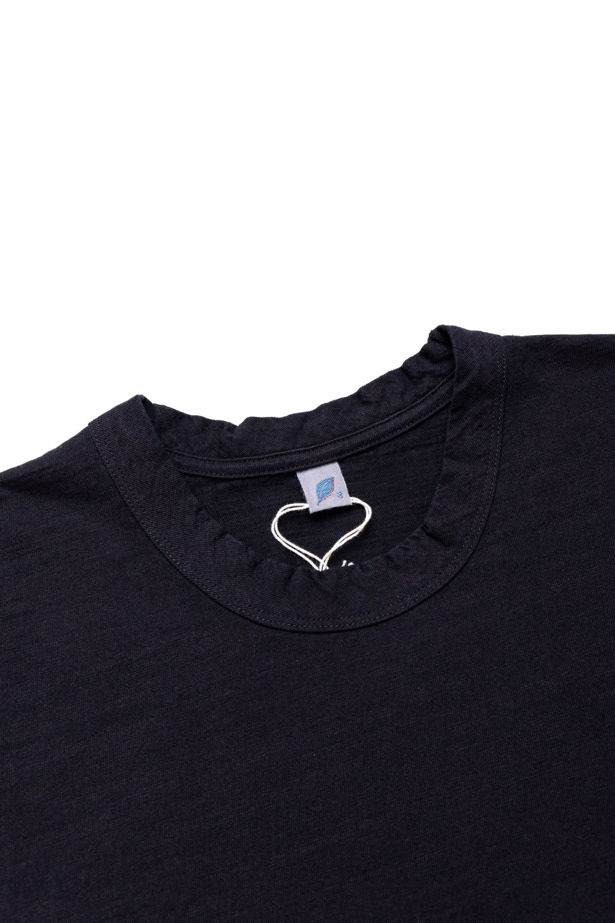 Indigo Jersey Crew Neck T-shirt - Indigo x Black - 5