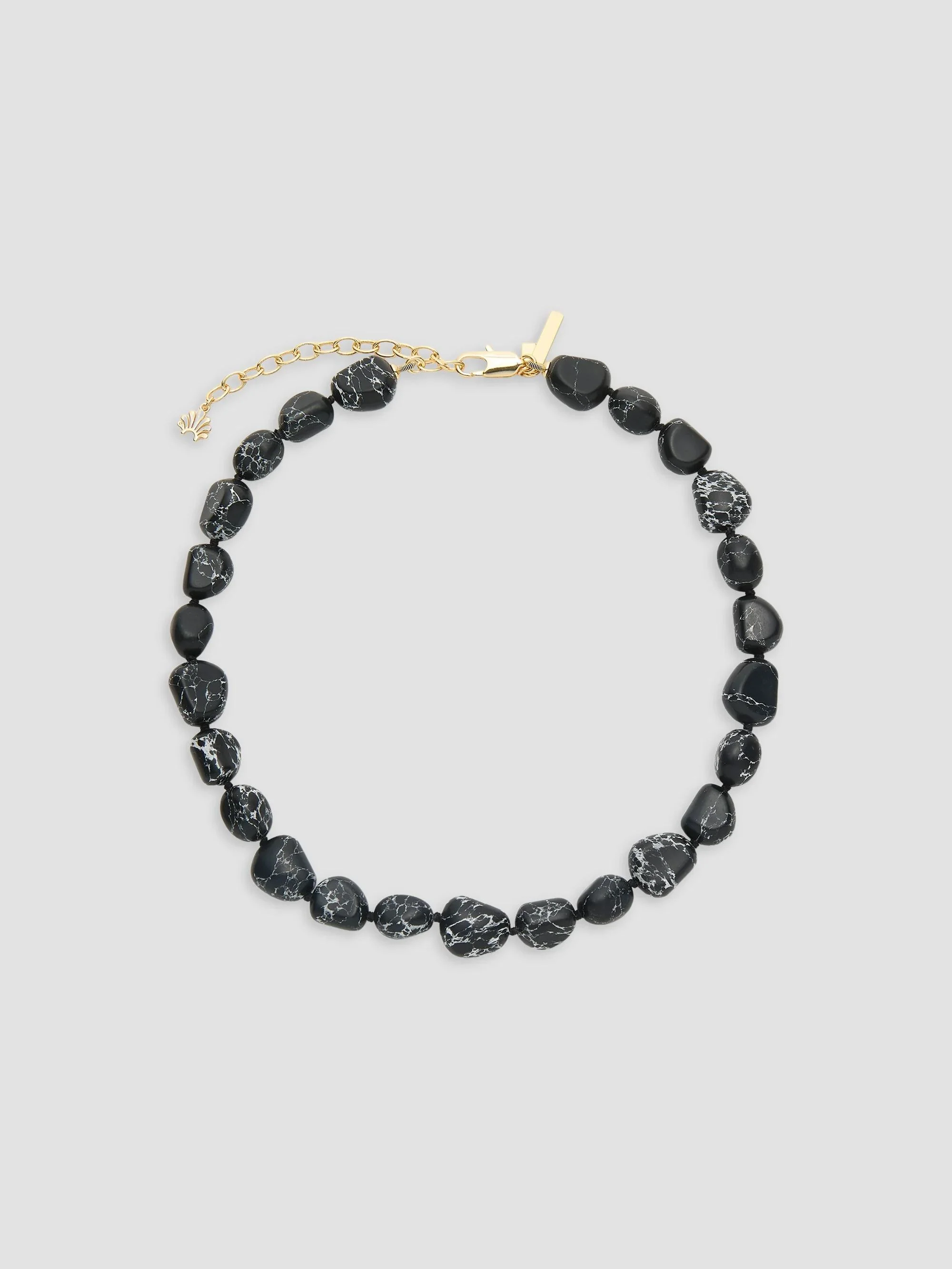 Women's Gilded Frontier 14K-Gold-Plated & Jet Beaded Necklace - Jet - 1