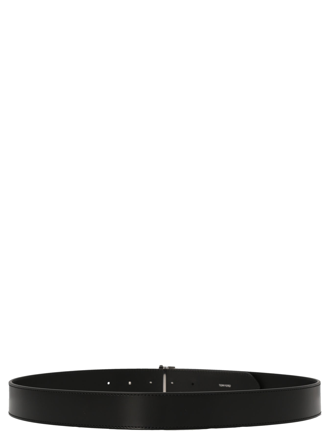 Logo Buckle Belt Belts Black - 2