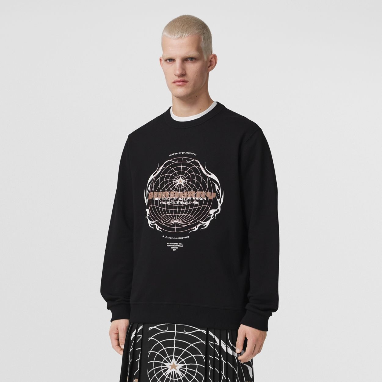 Globe Graphic Cotton Sweatshirt - 5