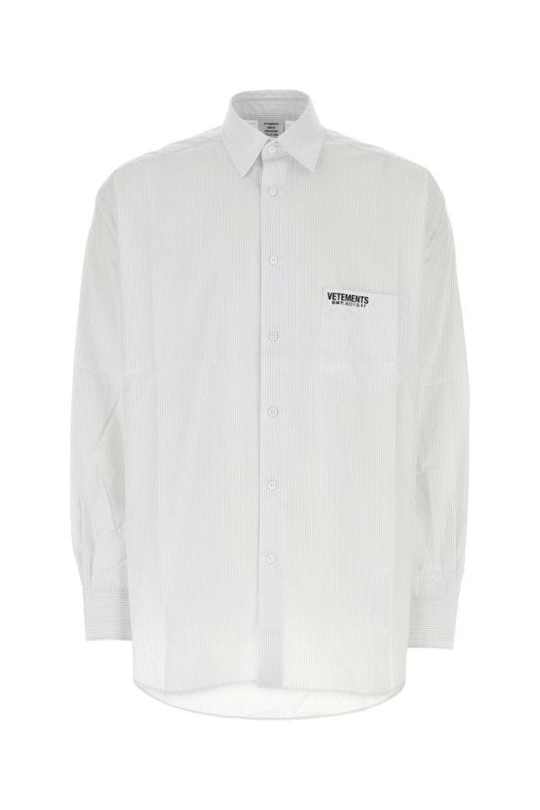 Vetements Unisex Printed Poplin Oversize Shirt - 1