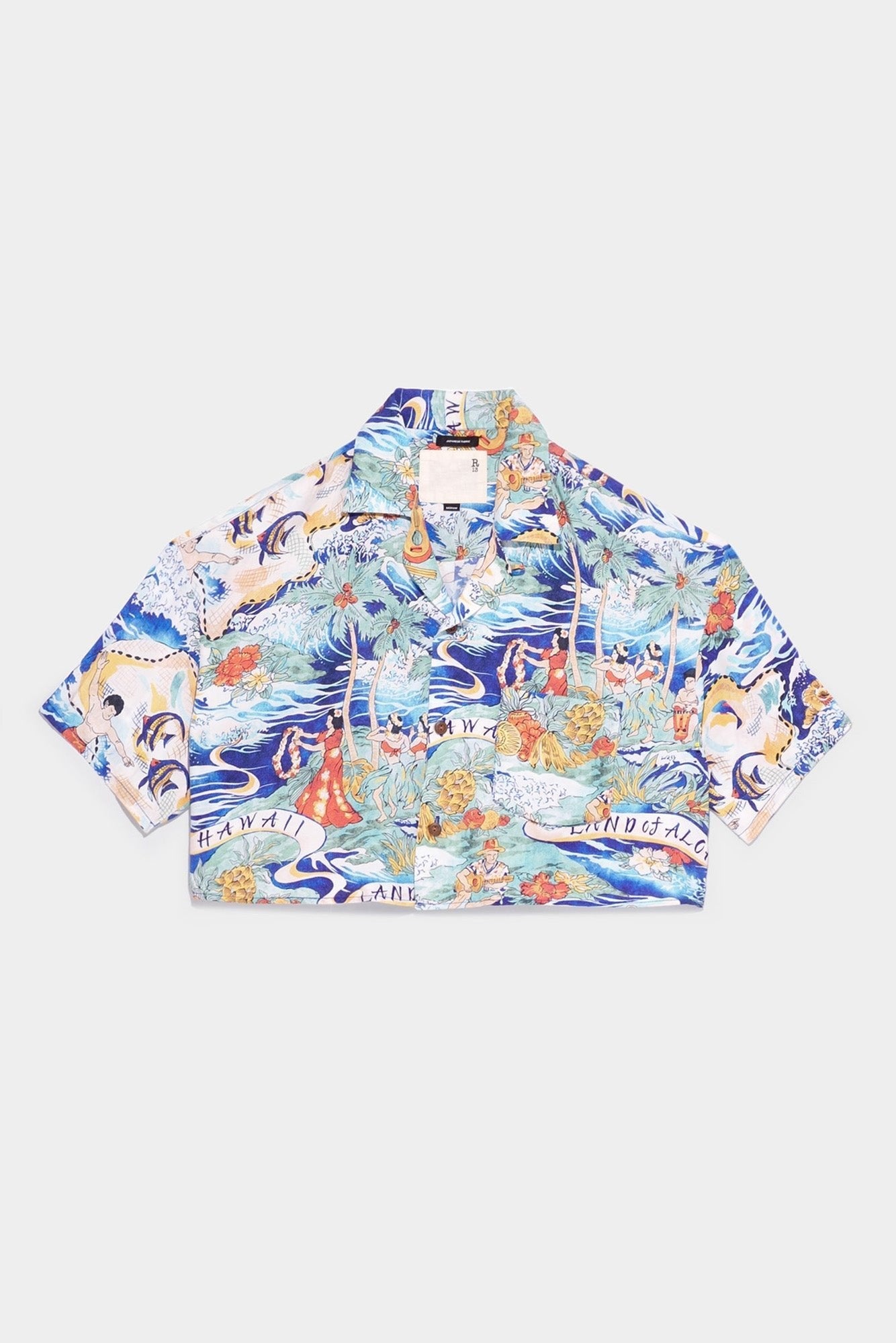 Cropped Hawaiian Shirt | R13 Denim Official Site - 2