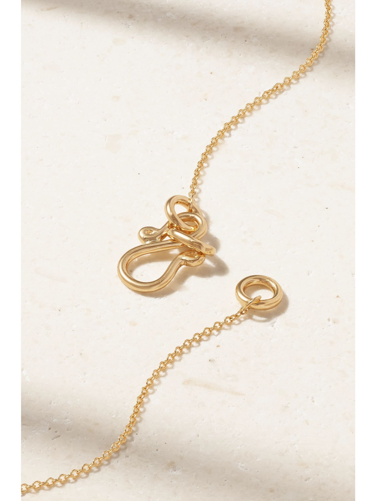 Glaçon 18-karat recycled gold diamond necklace Gold - 3