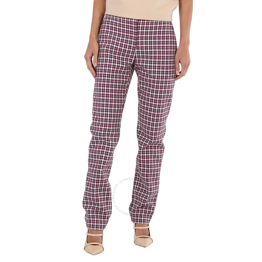 Burberry Hanover Straight-fit Check Cotton Tailored Trousers - 3