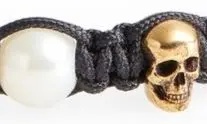 Alexander McQueen Skull & Imitation Pearl Friendship