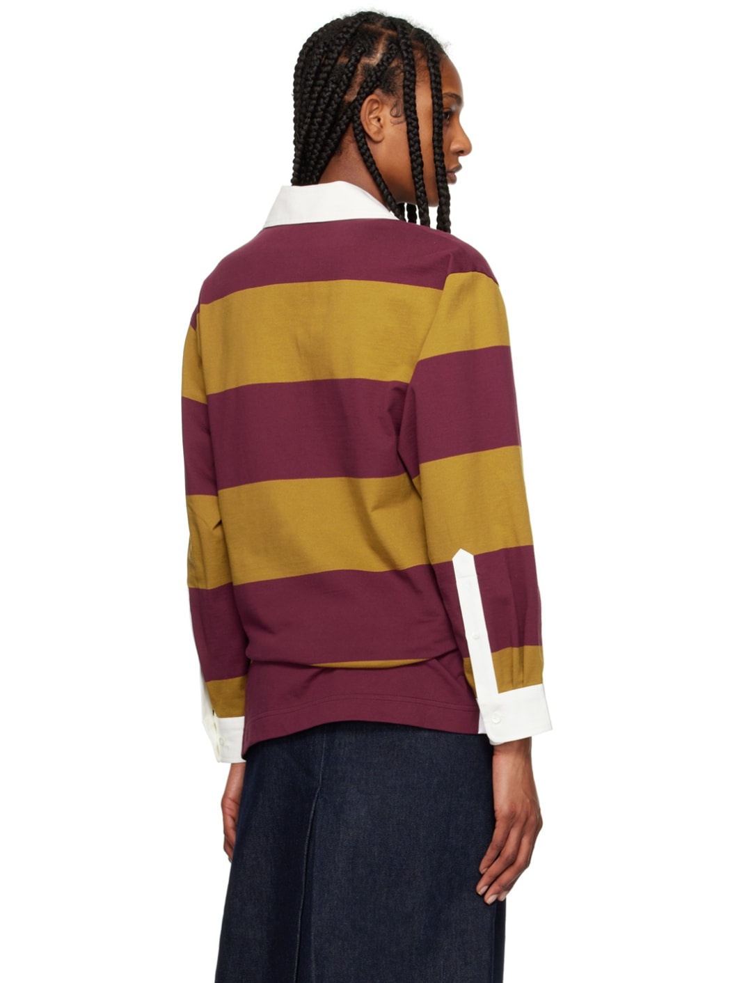 Tan & Red Striped Polo - 3