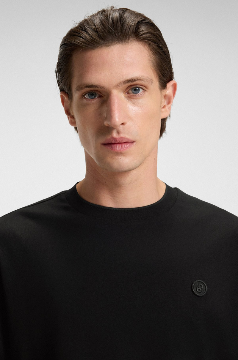 MERCERIZED-COTTON T-SHIRT WITH DOUBLE B MONOGRAM 3