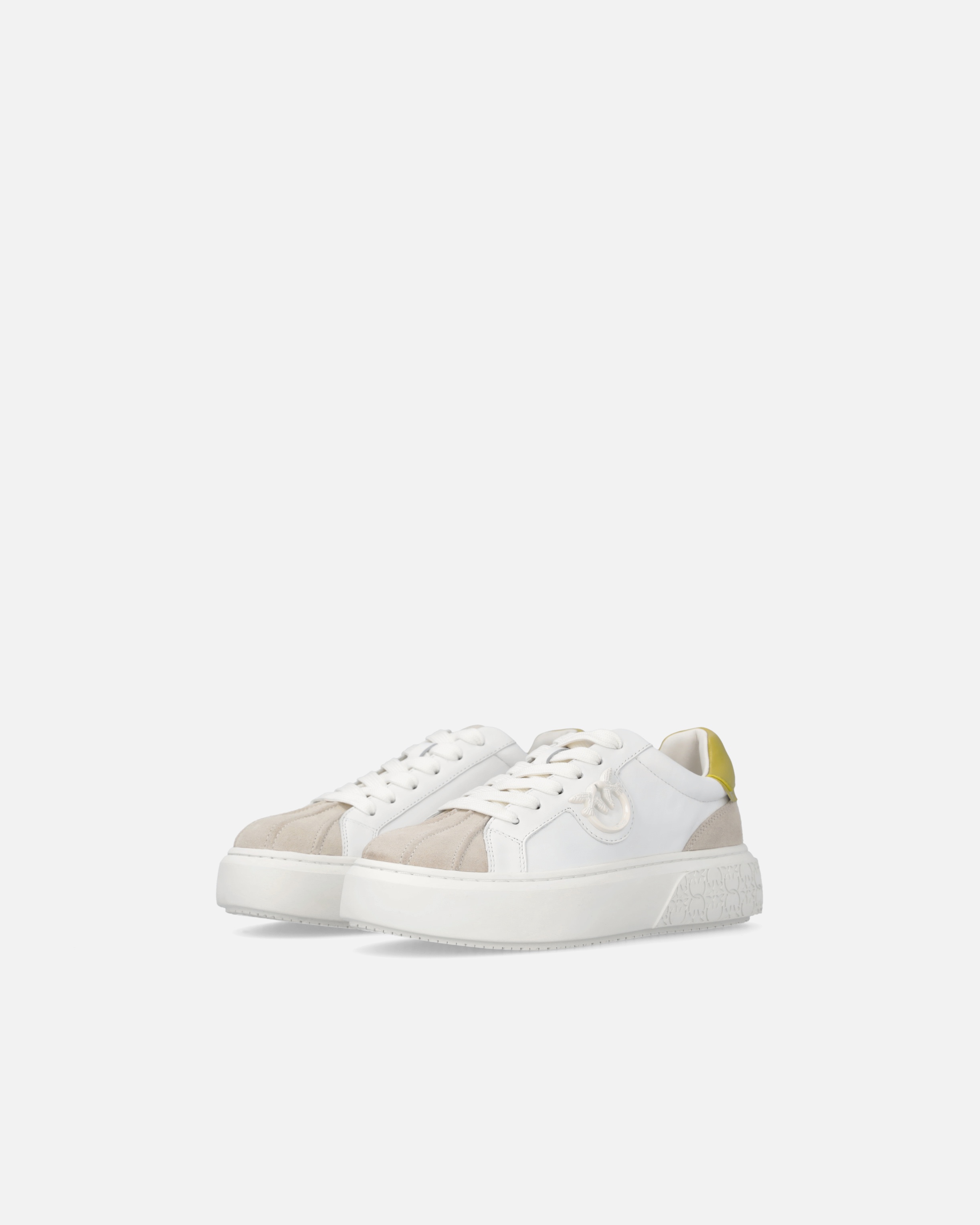SNEAKERS WITH PLATFORM SOLE AND COLORED HEEL - 6