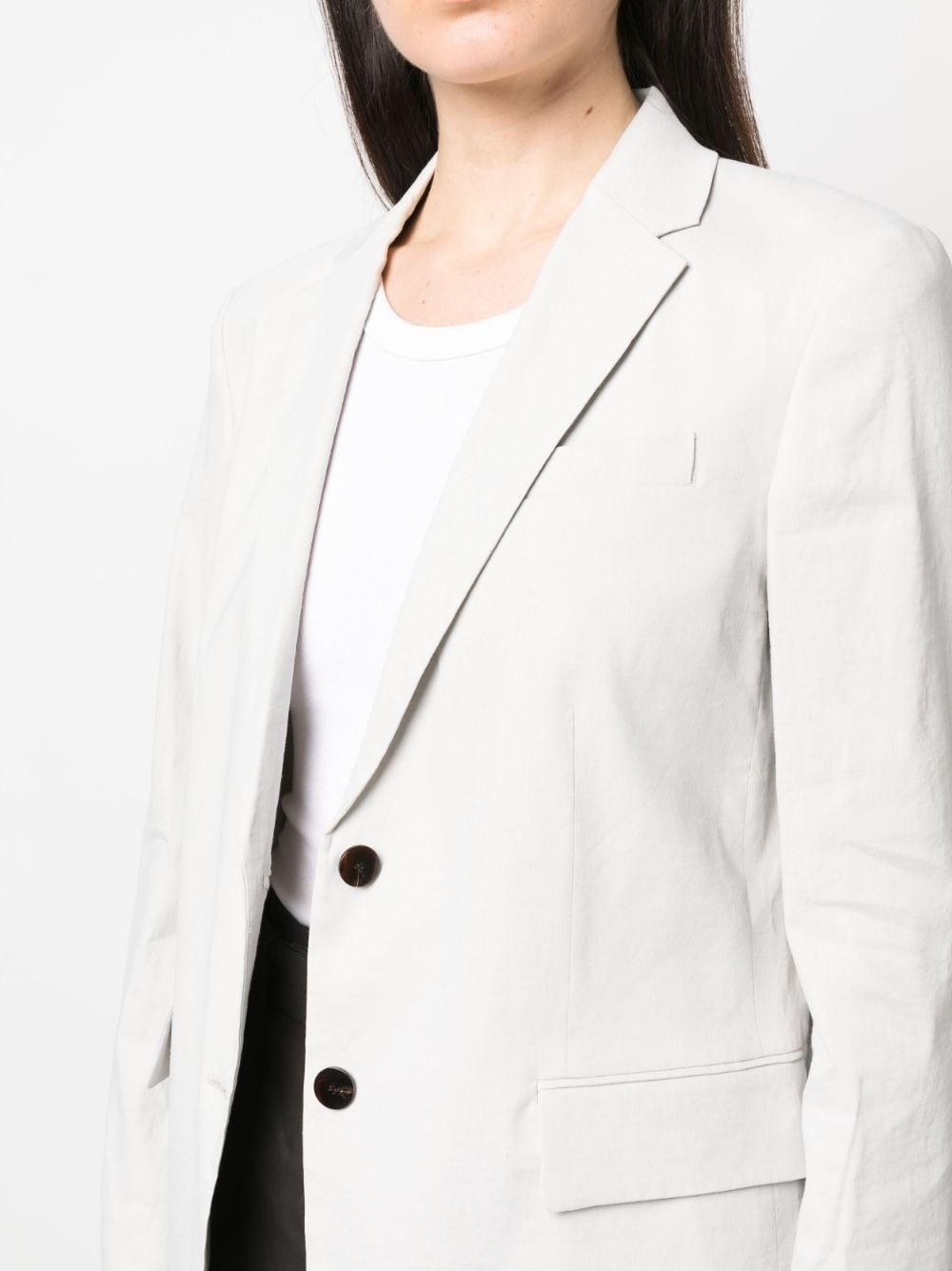 single-breasted button blazer - 5