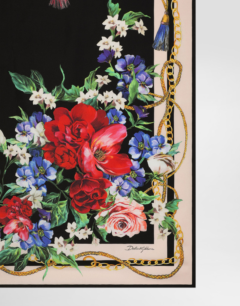 Dolce & Gabbana Floral-print silk twill foulard (90x90) outlook