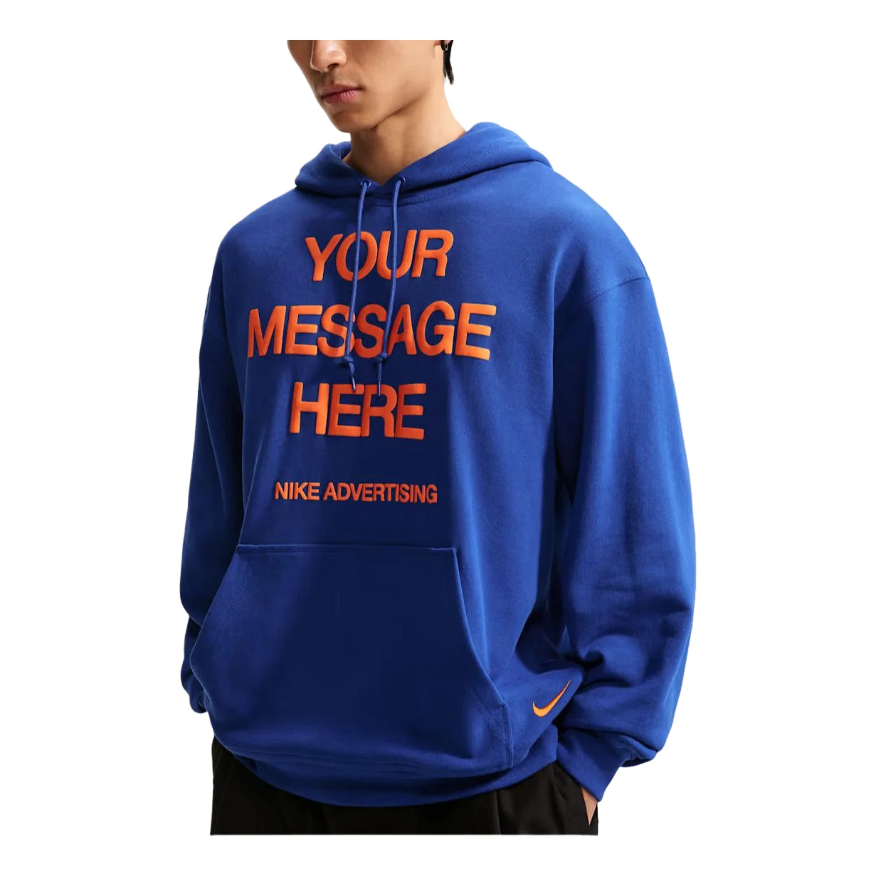 Nike Sportswear Fleece Hoodie 'Old Royal Safety Orange' IO1649-417 - 1
