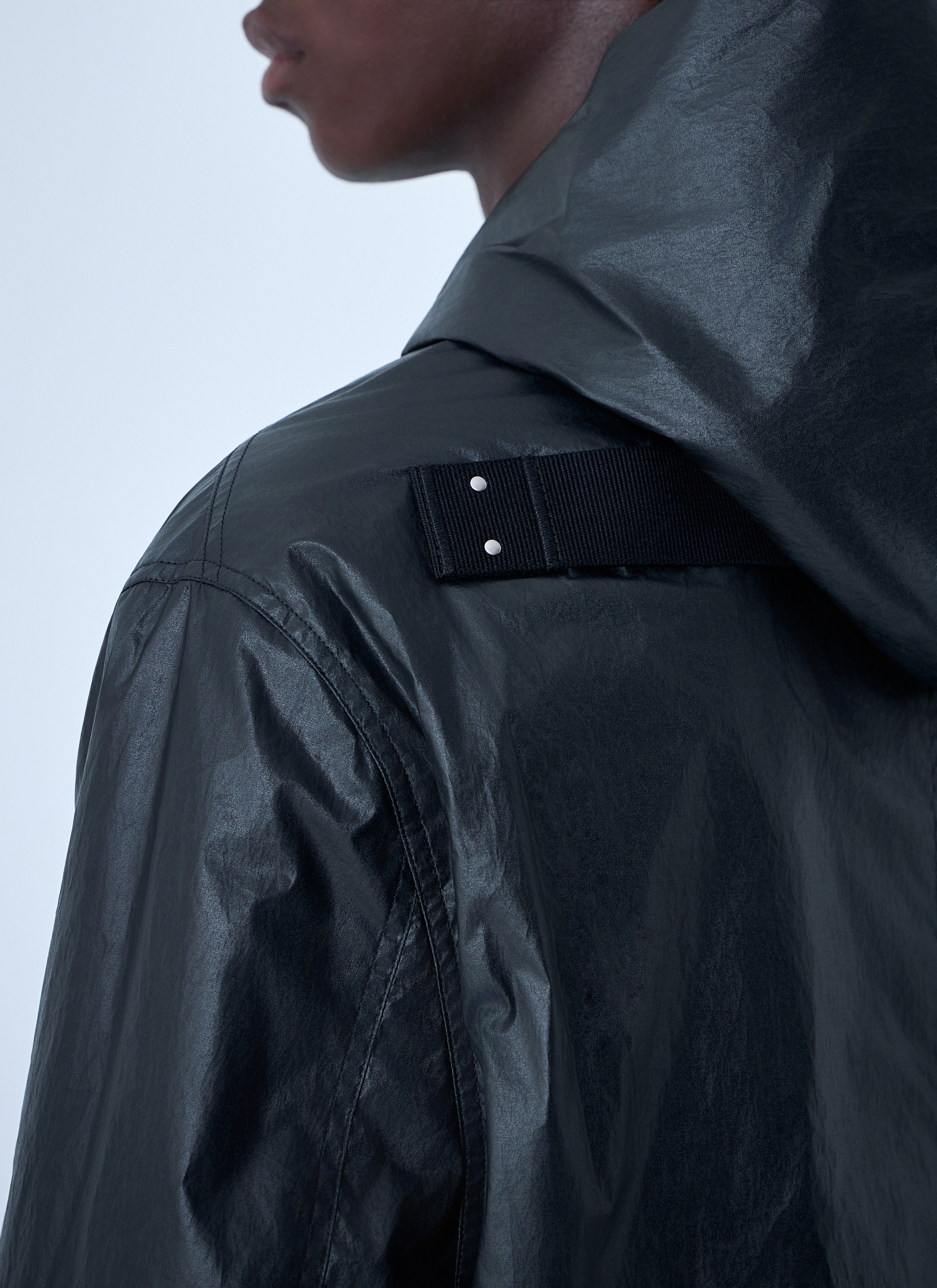 Rick Owens Men Woven Hooded Jacket - 6