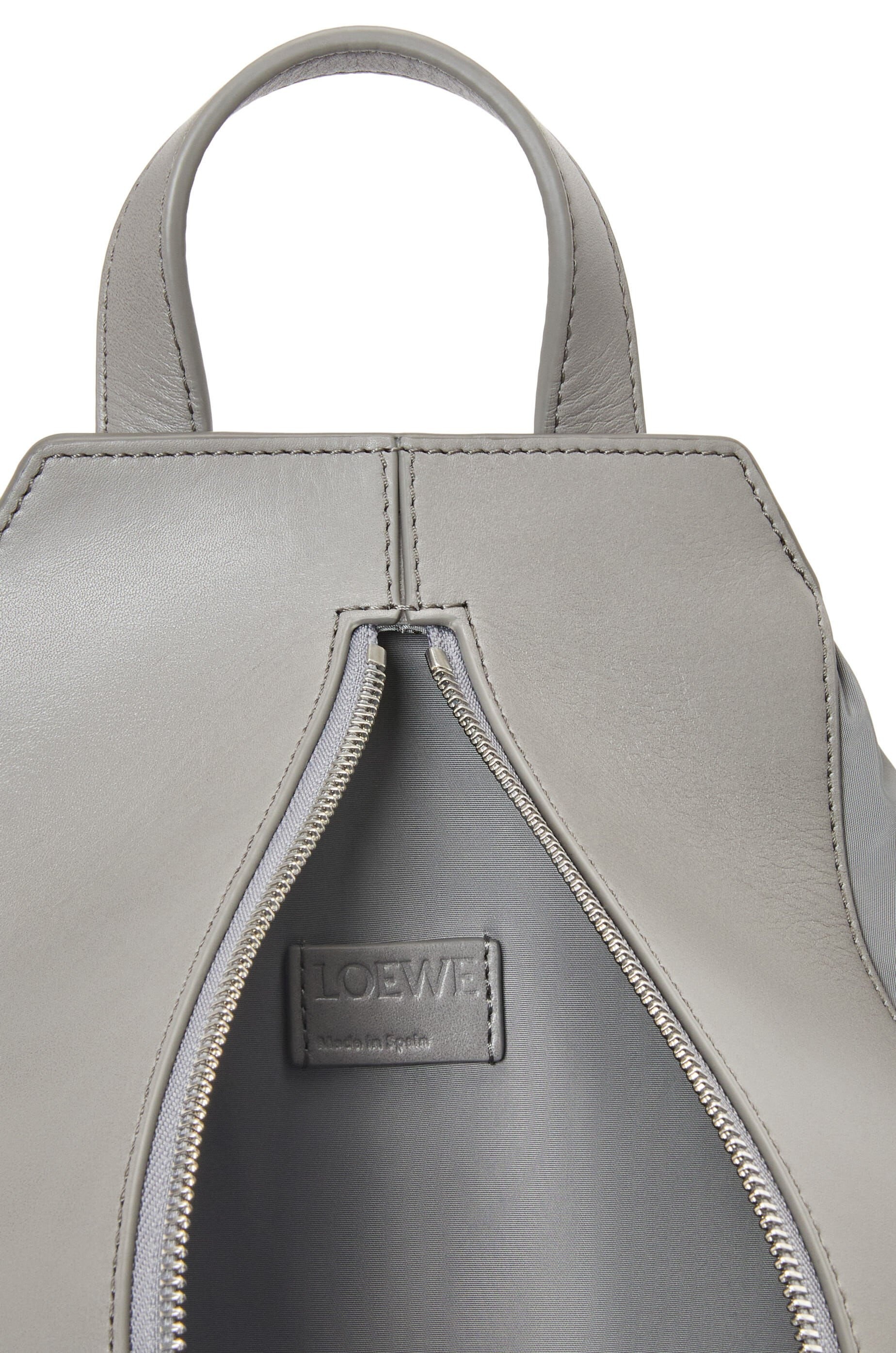 Small Convertible backpack in nylon and calfskin - 5
