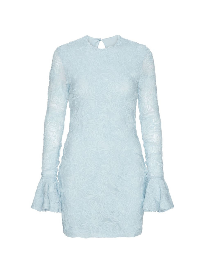 floral-mesh mini dress 1