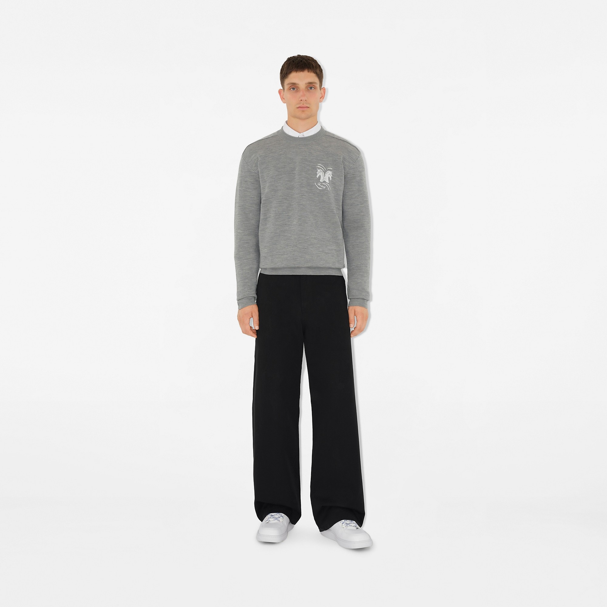 Mirrored Horse Wool Blend Sweater - 2