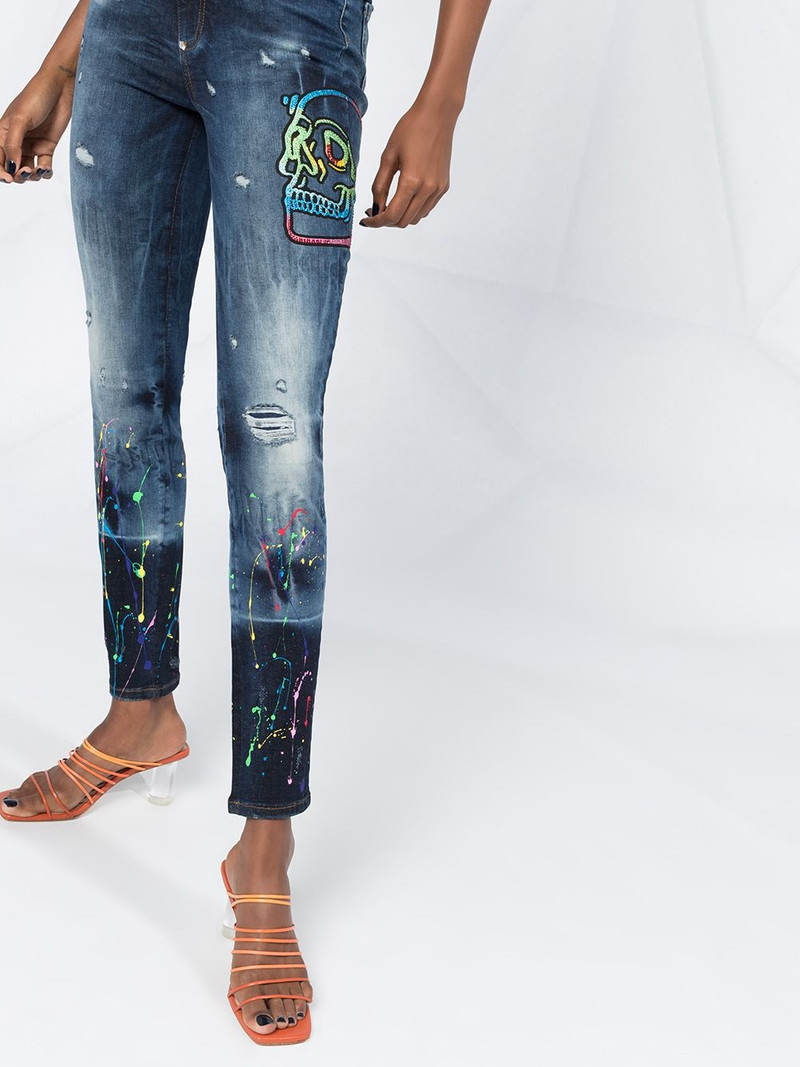 슈퍼 높은 상승 jeggings 3