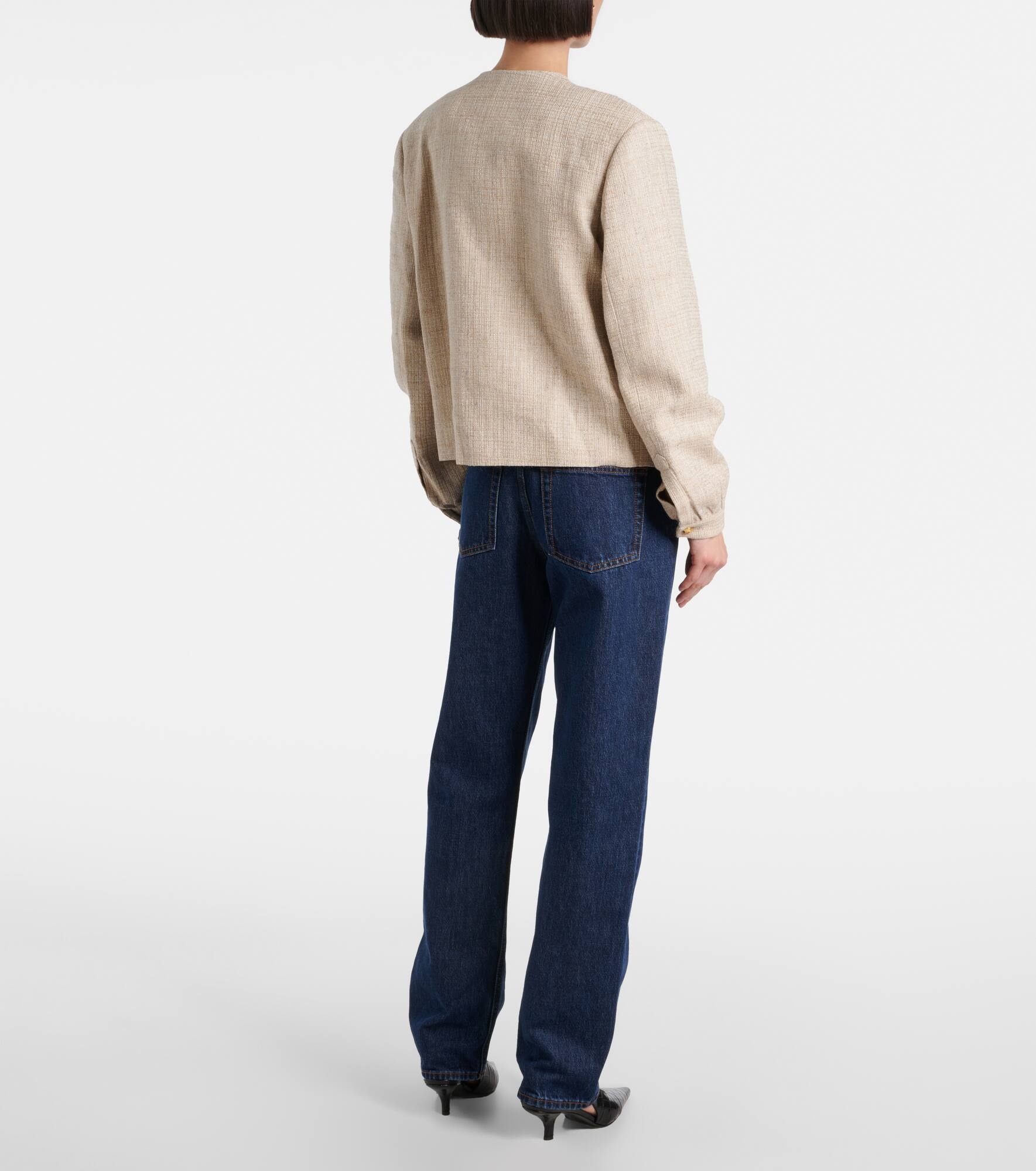 Gliss linen, cotton, and silk-blend jacket - 3