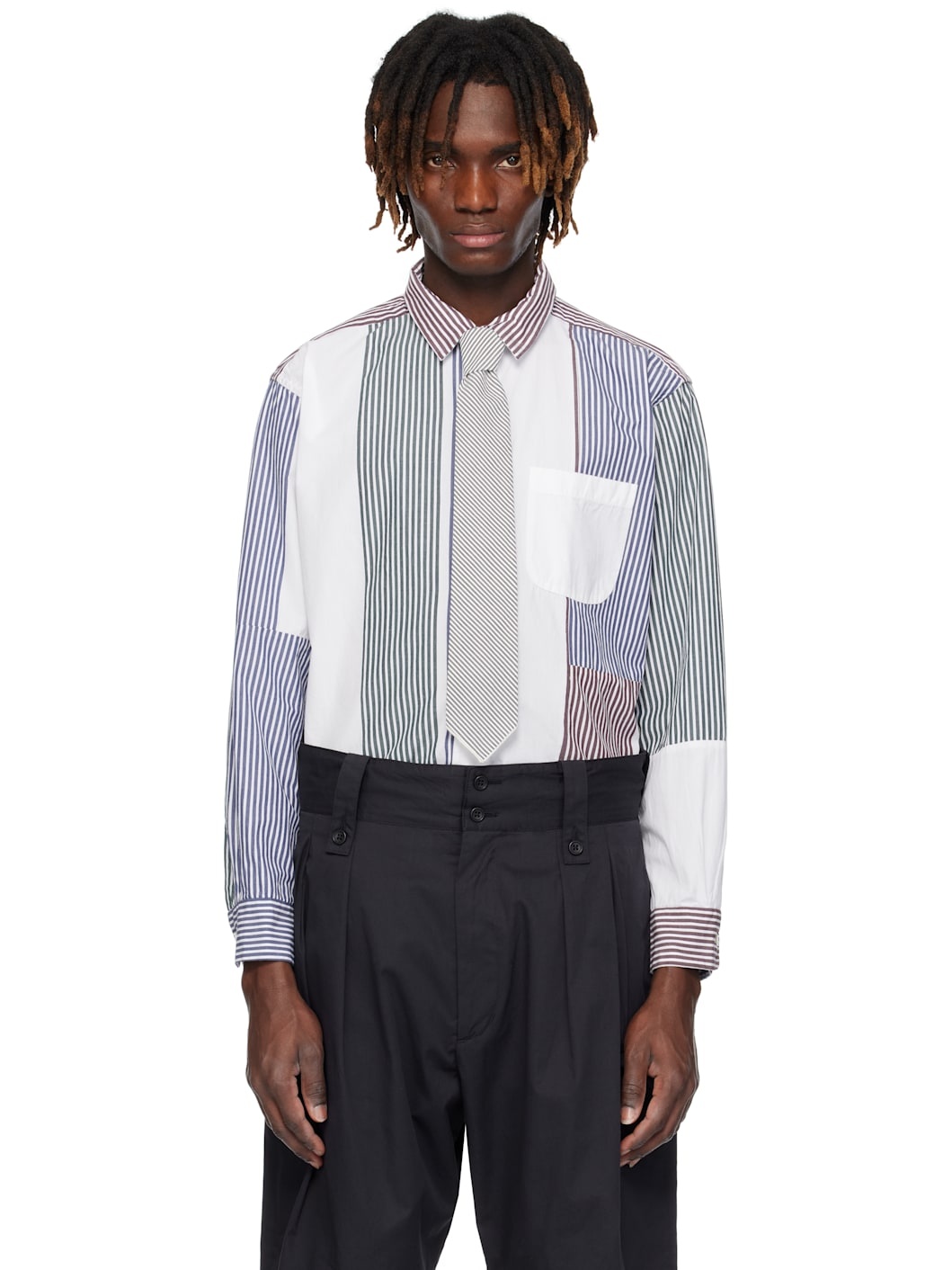 Multicolor Short Collar Shirt - 1