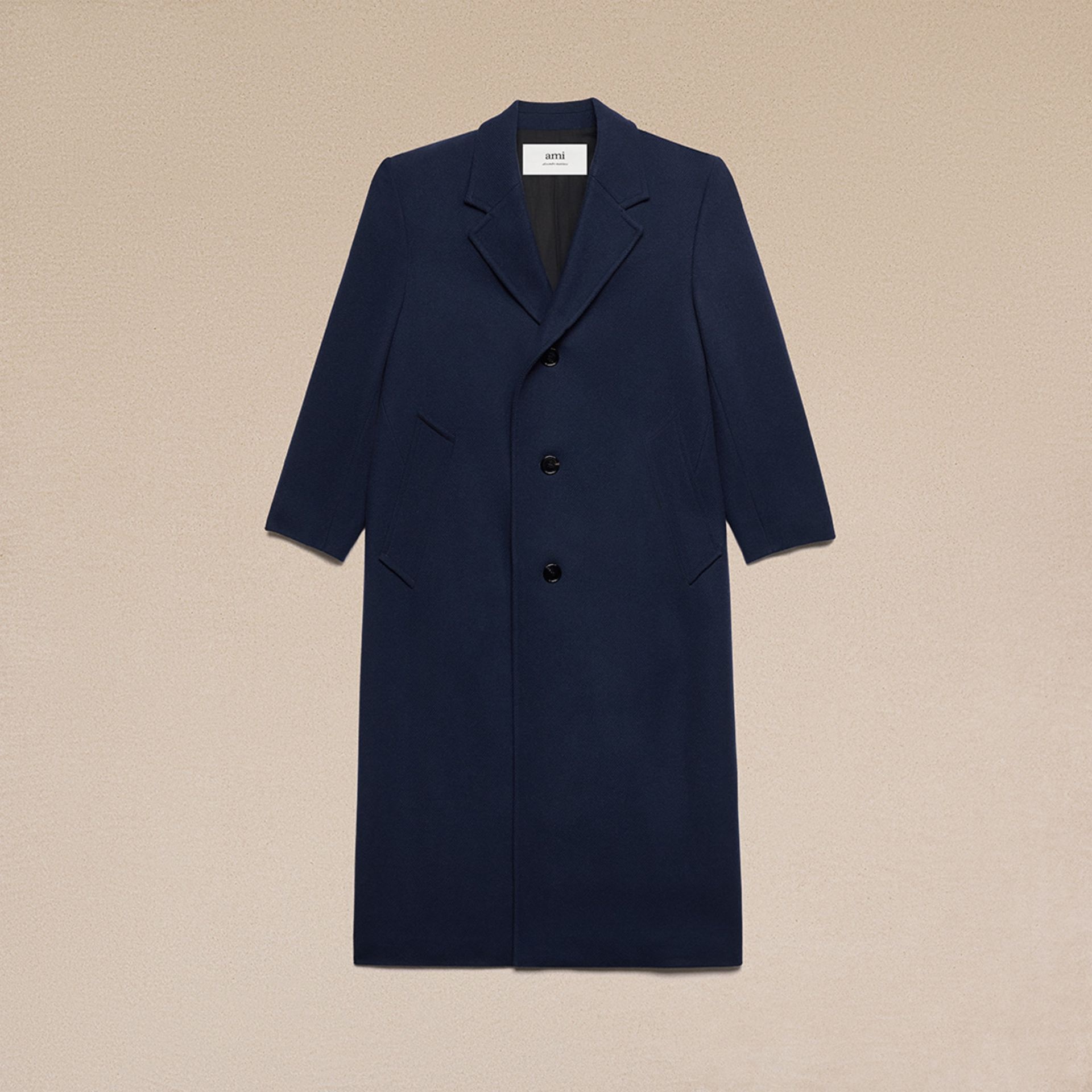 Three Buttons Oversized Coat - 2