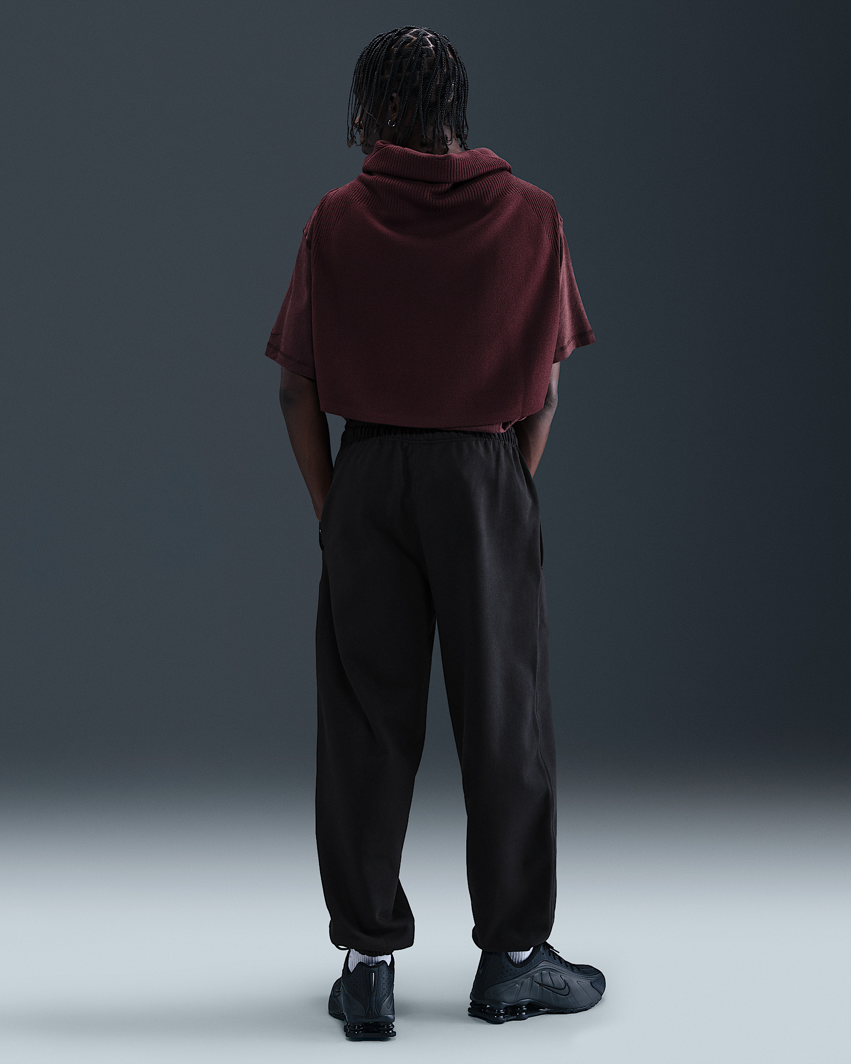 Nike Solo Swoosh Men's Cuffed Fleece Pants - 4