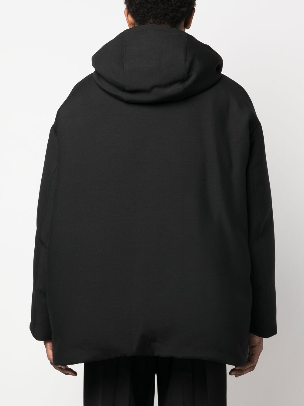 zip-up hooded coat - 4