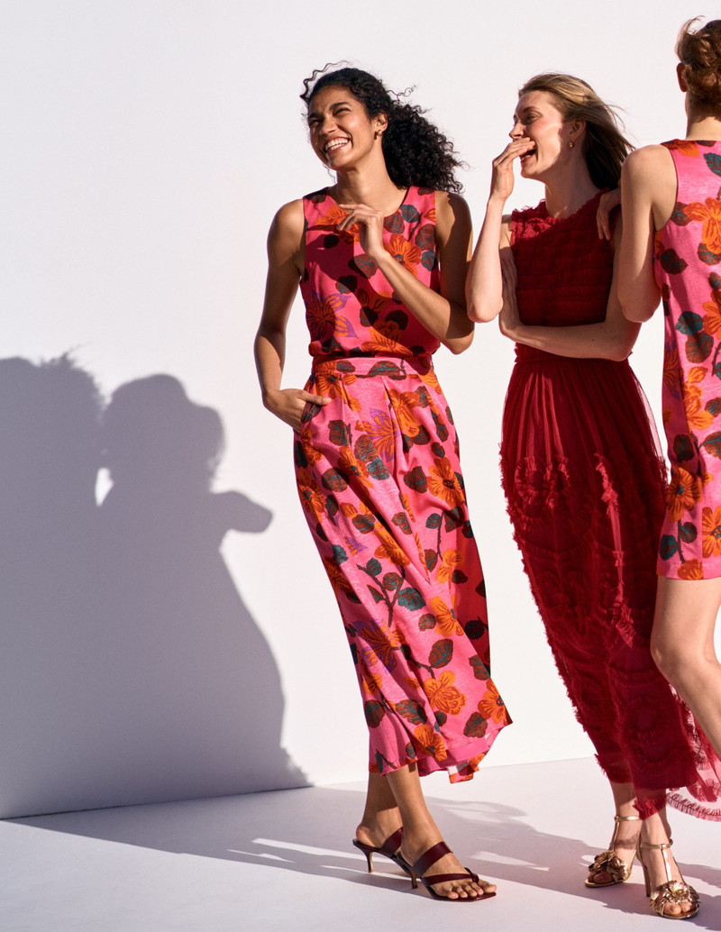 Verity Maxi Skirt-Pink, Elaborate Blossom 8