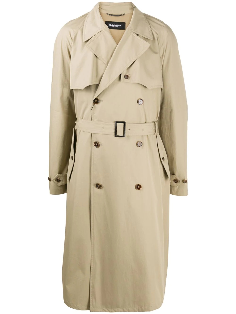 double-breasted trench coat - 1