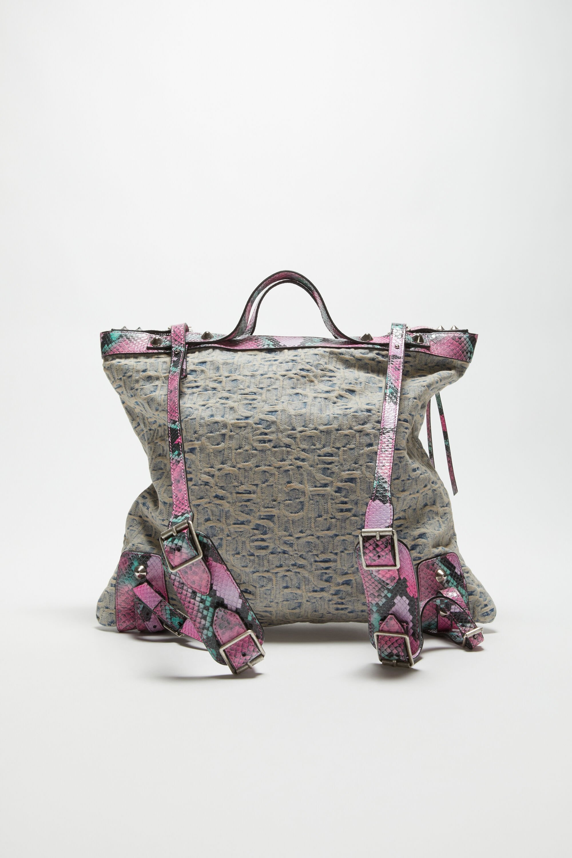 Tote bag - Light blue/pink - 4