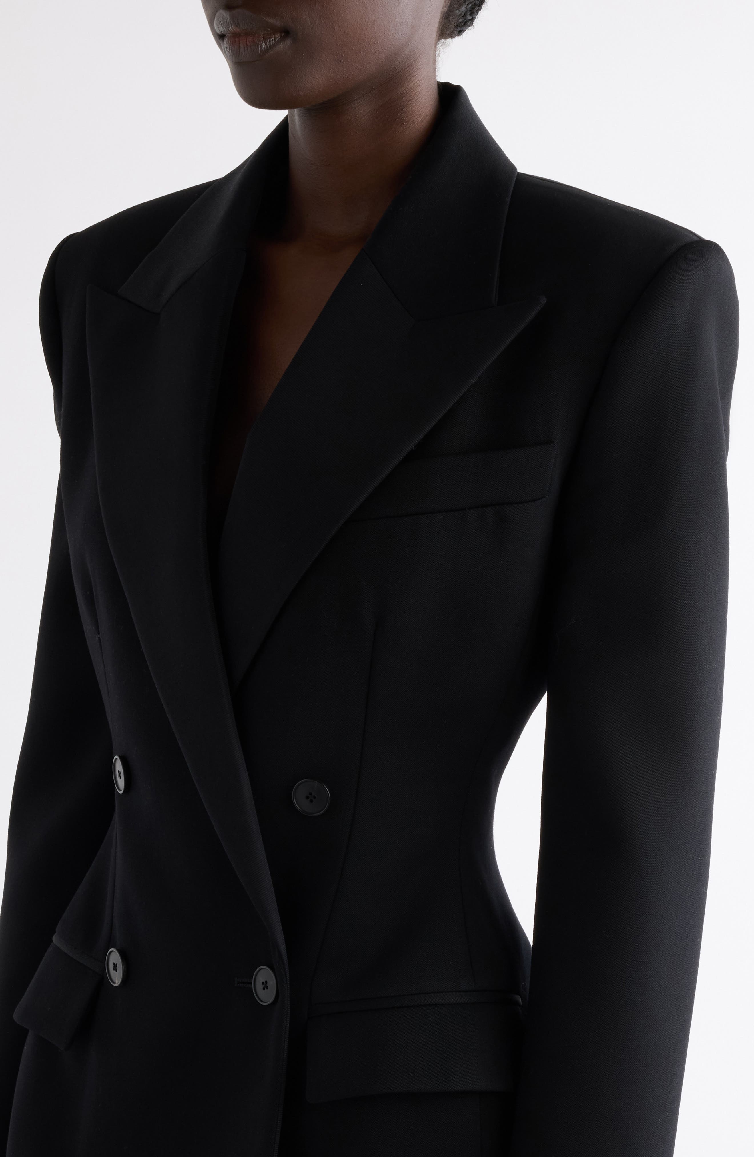Givenchy Double Breasted Wool Tuxedo Jacket in Black at Nordstrom - 5
