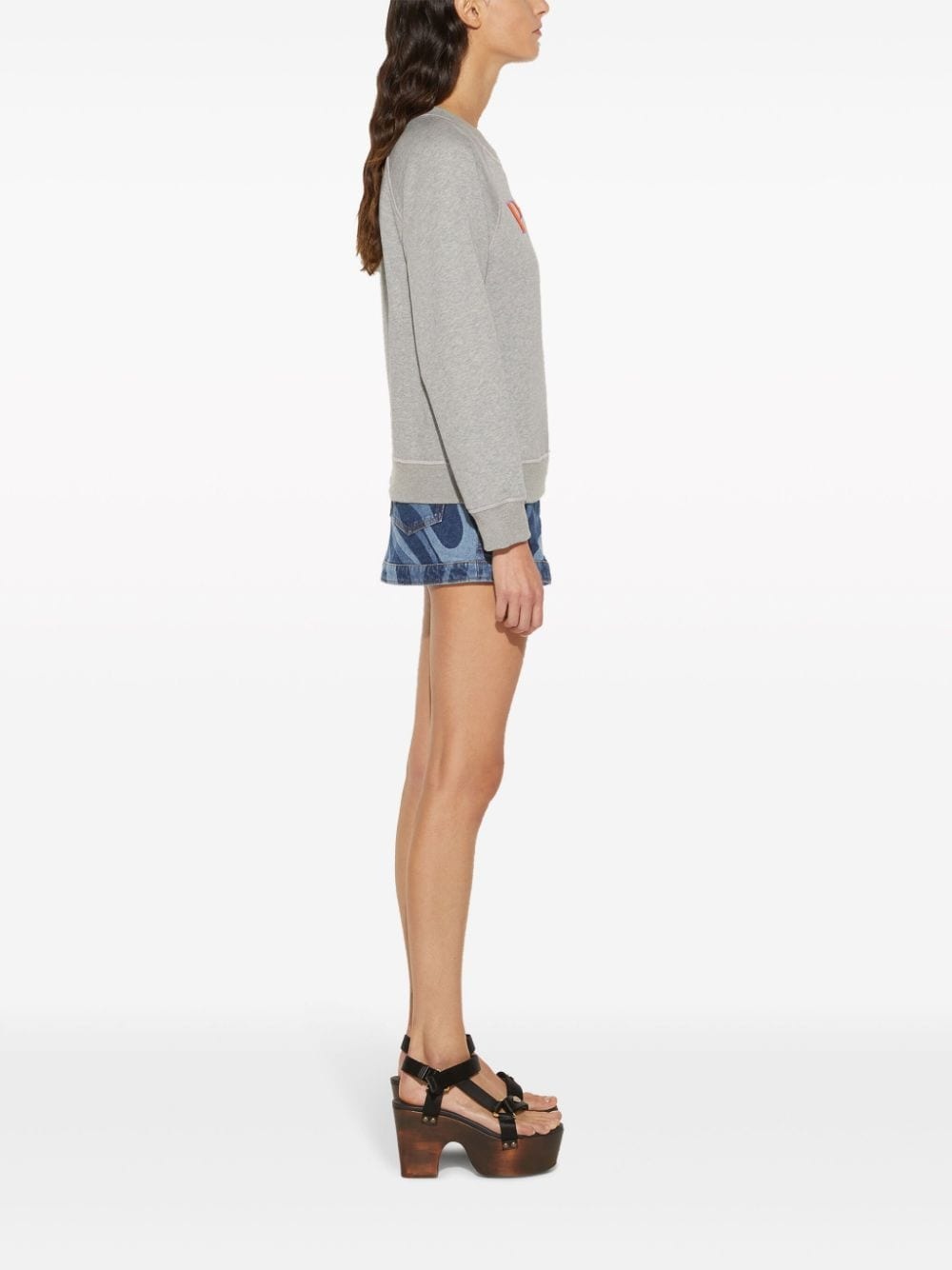 logo-embroidered cotton sweatshirt - 3