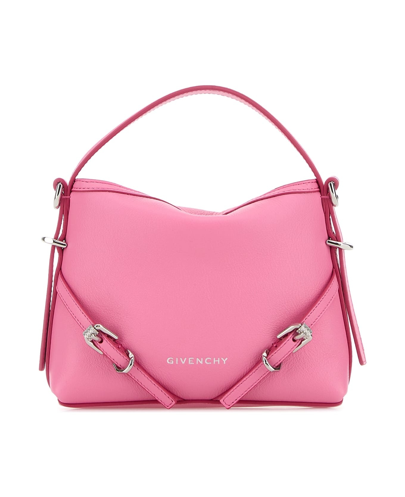 GIVENCHYレザーハンドバッグ(ペールピンク)