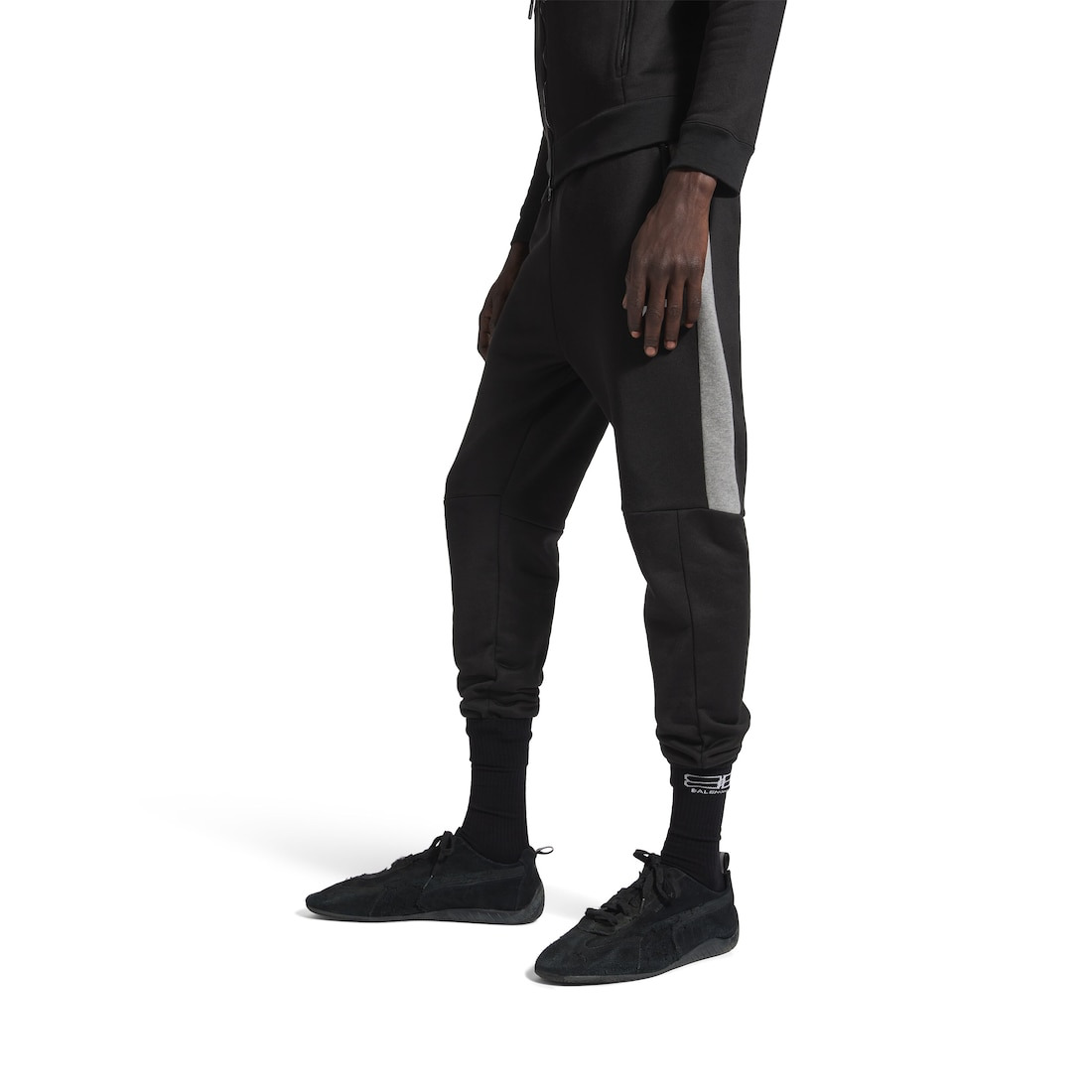 Balenciaga I Puma Fitted Tracksuit Pants in Black/dark Heather Grey - 5