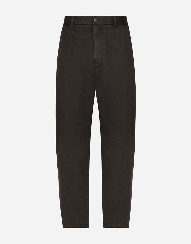 Garment-dyed cotton pants 1
