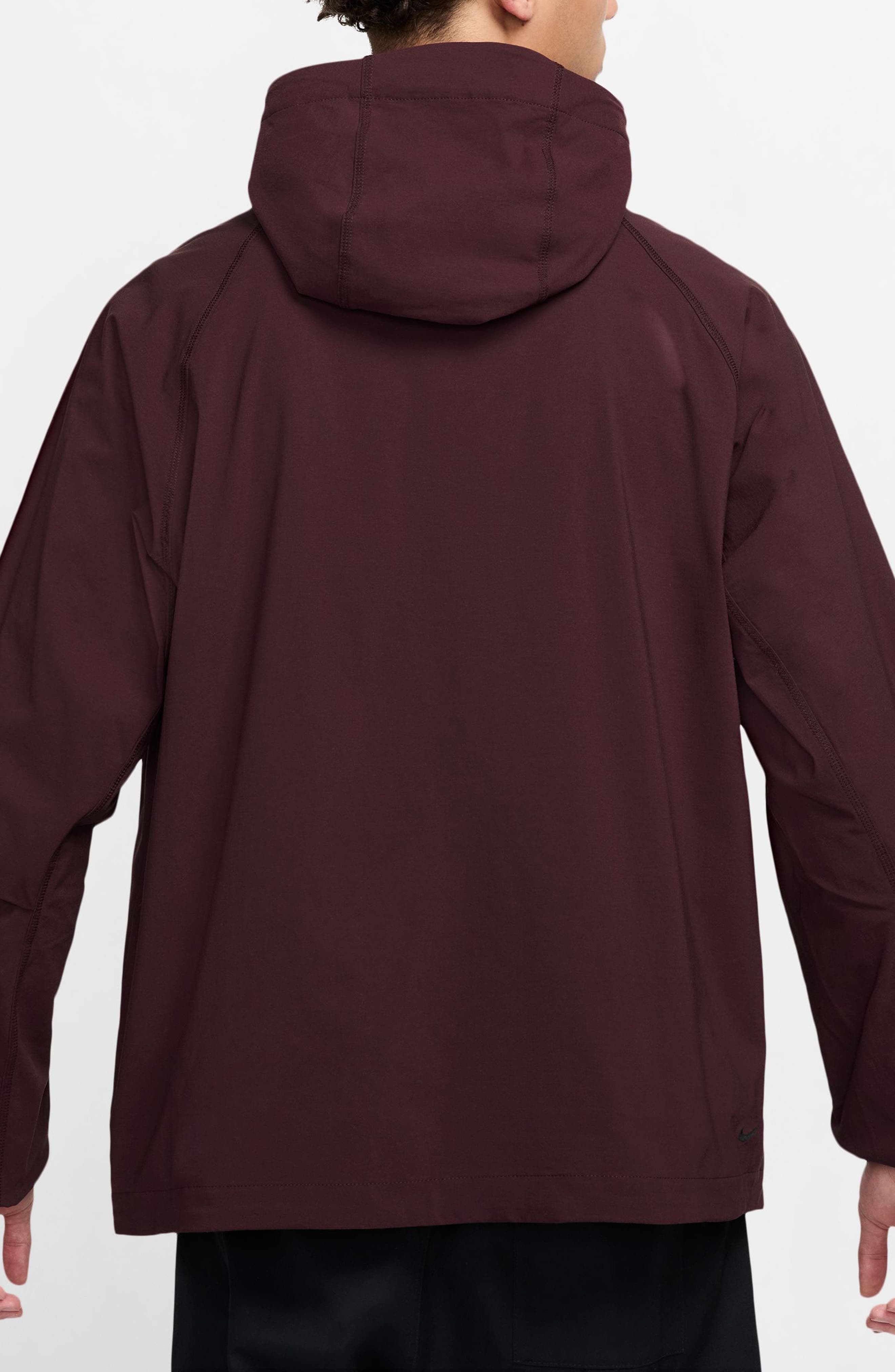 Nike Sportswear Tech Windrunner Jacket in Burgundy Crush/Black at Nordstrom - 2