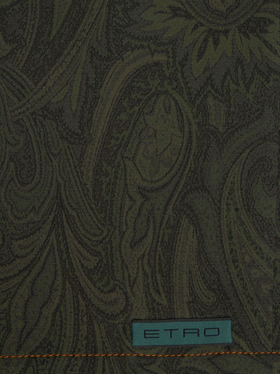 PAISLEY COTTON-BLEND JACQUARD BERMUDA SHORTS - 6