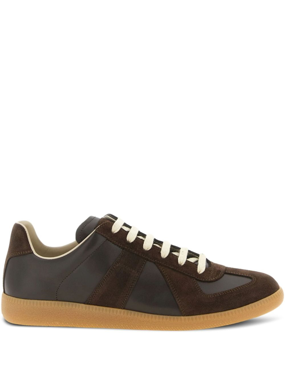 suede-panels sneakers - 1