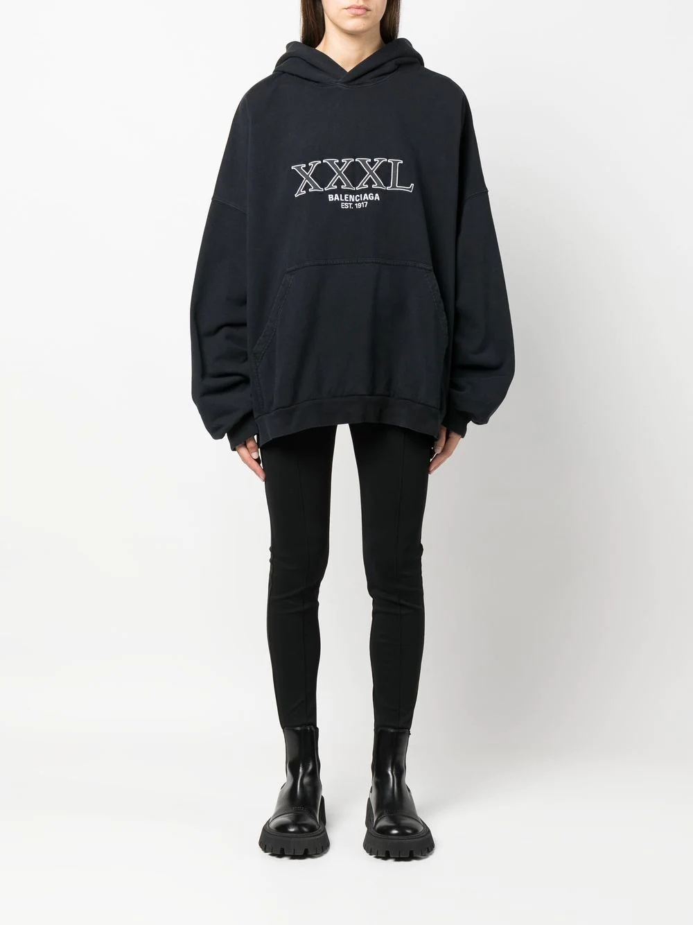 XXXL oversized cotton hoodie - 3