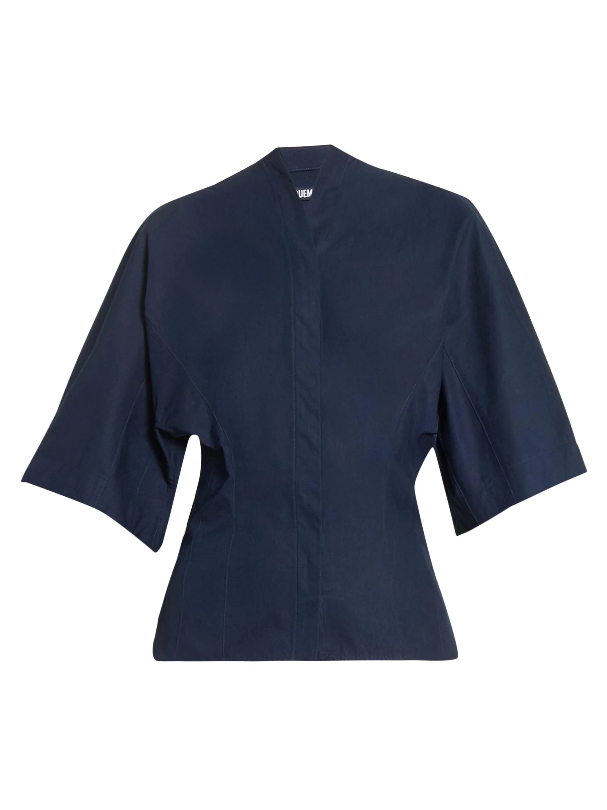 Women's La Moisson Cotton-Poplin Shirt - Dark Navy - 1