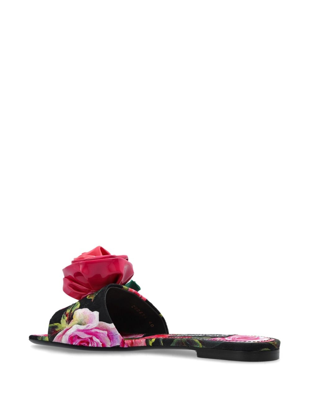 floral-motif slides - 3