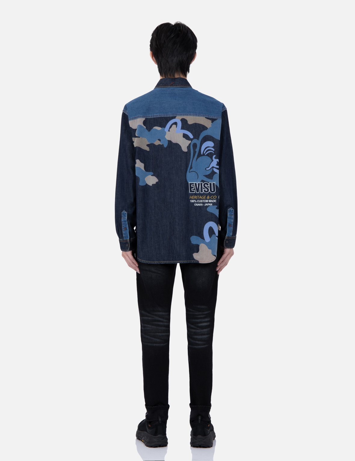GODHEAD CAMOUFLAGE PRINT DENIM SHIRT - 5