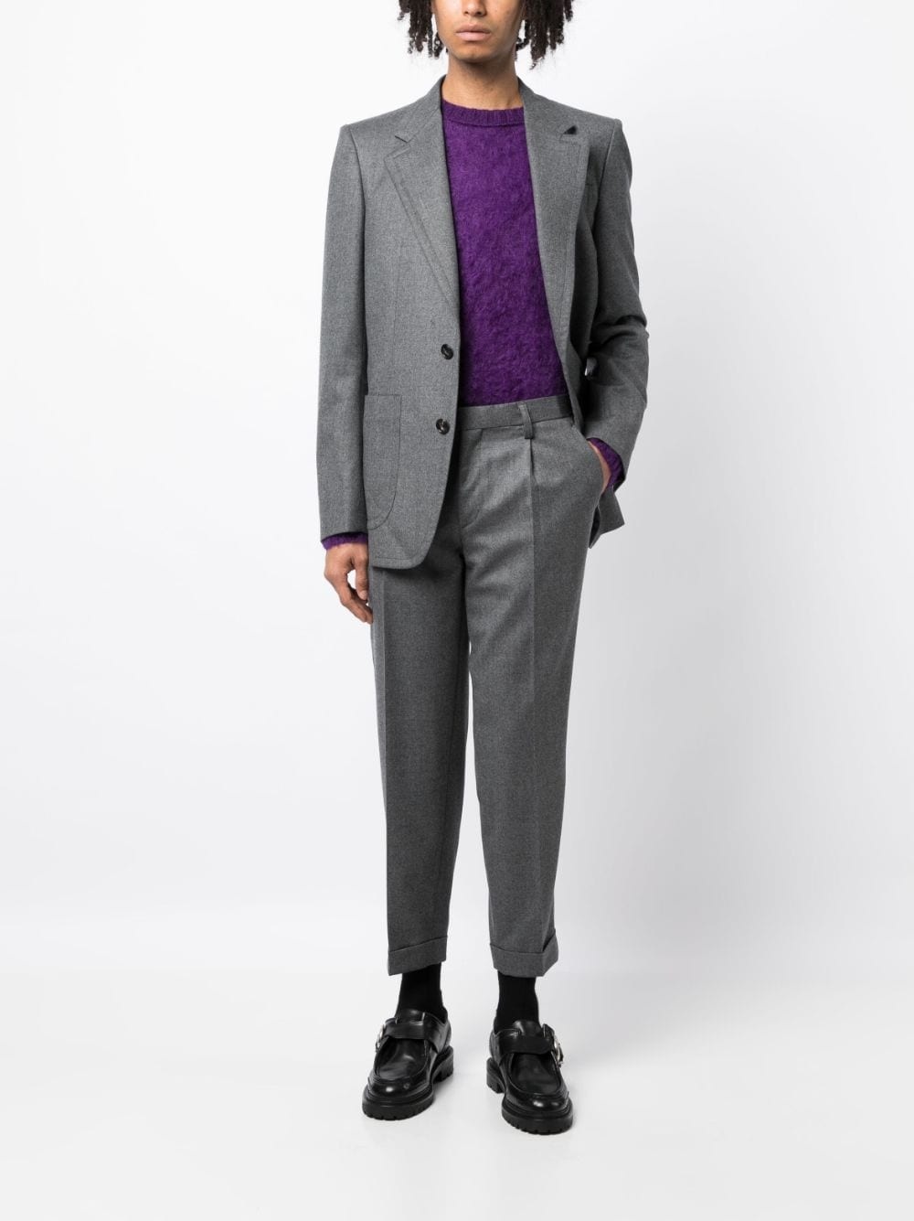 tailored cuffed trousers - 3