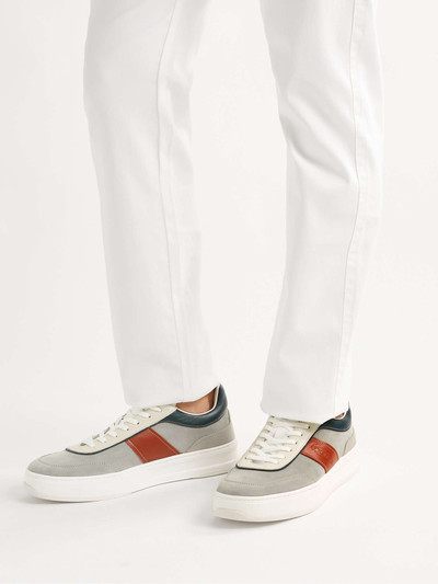 Tod's Leather-Trimmed Suede Sneakers outlook