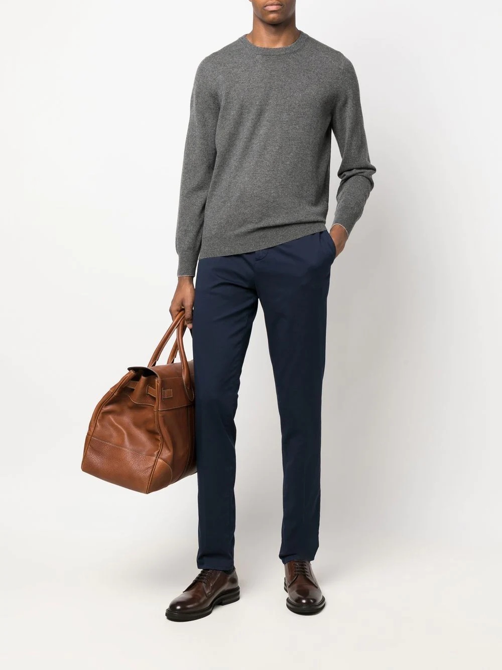 crew-neck cashmere jumper - 2