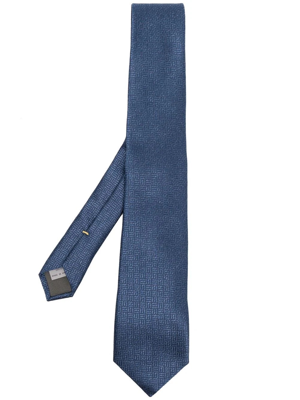 embroidered silk tie - 1