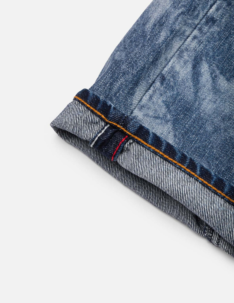 Fisherman Godhead Laser Print Cropped Jeans #2027 10