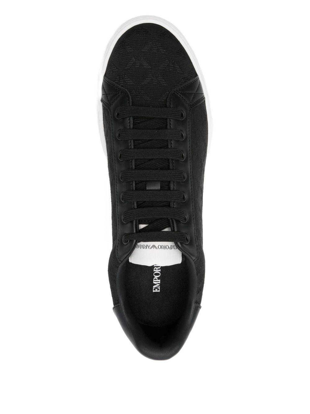 lace-up eagle-logo sneakers - 4