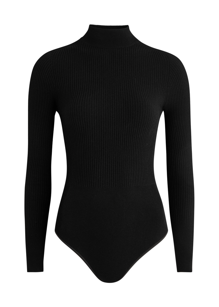 Alaïa Ribbed-knit Bodysuit - 1